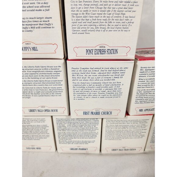 NOS 1990's The Americana Collection 12 Piece MIni Town Collectables - Picture 13 of 14